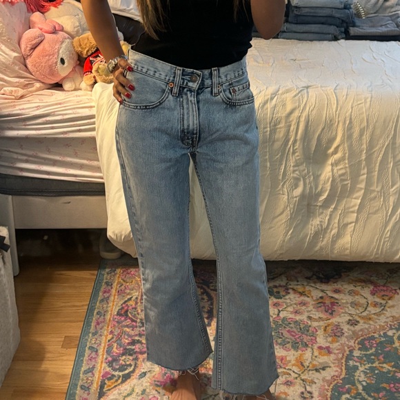 Levi's Vintage-Inspired Light Blue Straight Leg Jeans - Picture 3 of 4
